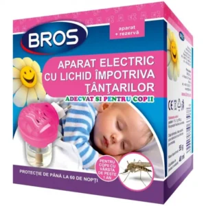 BROS – Țânțari aparat electric cu lichid pentru copii+rezerva lichid